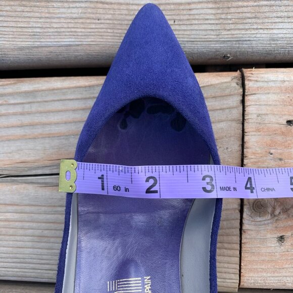 Elegant Blue Suede Heels - Picture 13 of 14